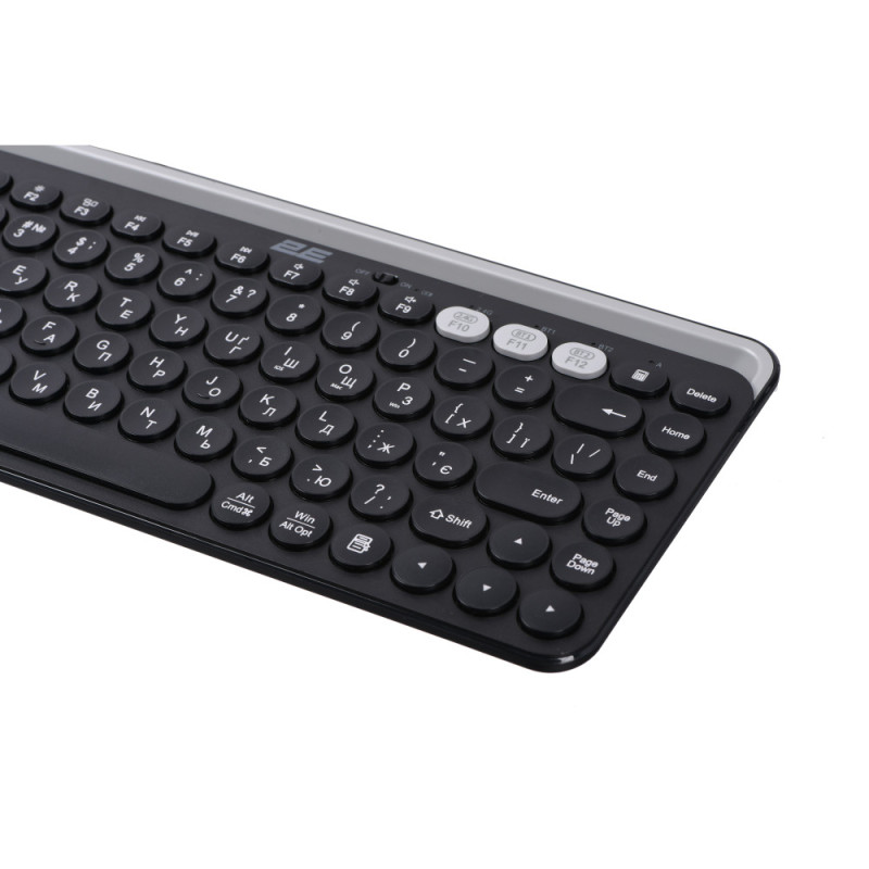 2E Keyboard membrane KS250 84key, WL/BT, EN/UK, black-grey (2E-KS250WBK_UA)