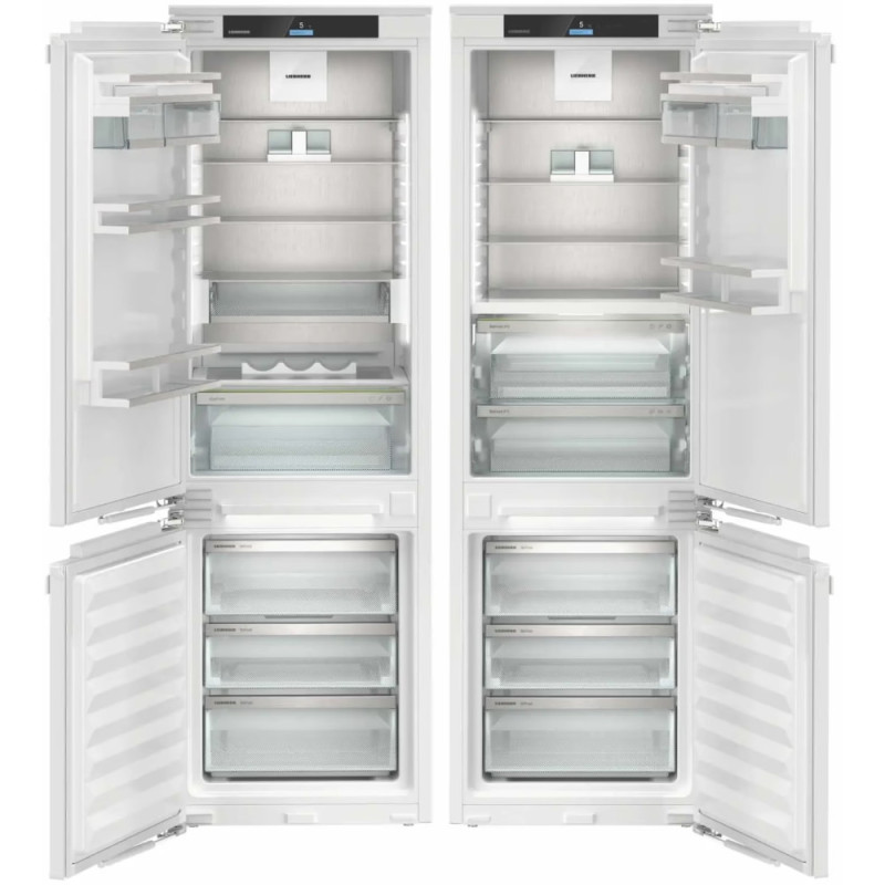 Liebherr Холодильник вбудований багатодверний, 177x111.8х54.6, холод.відд.-277л, мороз.відд.-138л, 4дв., A++, NF, інв., диспл внутр., зона св-ті, білий (IXCC515522)