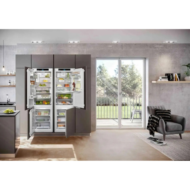 Liebherr Холодильник вбудований багатодверний, 177x111.8х54.6, холод.відд.-277л, мороз.відд.-138л, 4дв., A++, NF, інв., диспл внутр., зона св-ті, білий (IXCC515522)