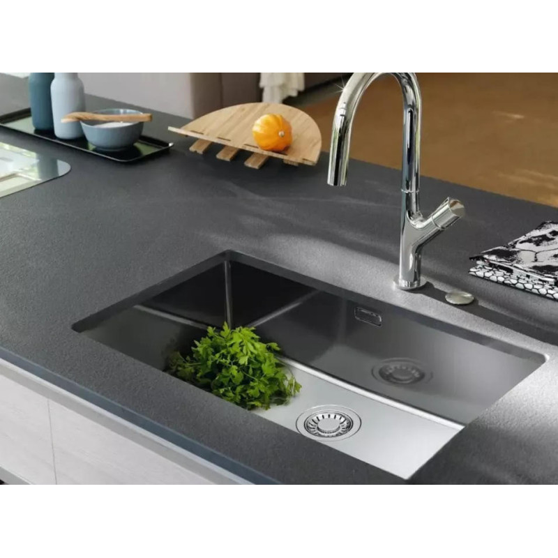 Franke Kitchen sink Maris, st.steel, rectang., no drainboard, 740х440х180mm, bowl - 1, under-counter mounting, MRX 110-70, inox (122.0719.936)