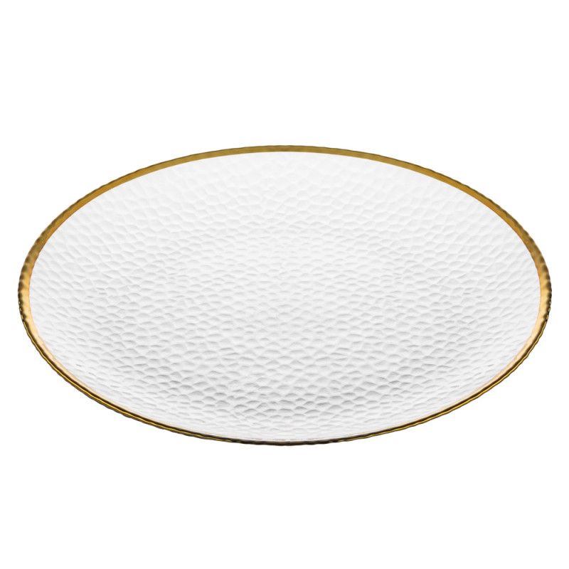 ARDESTO Тарілка Ardesto Dew 21см, скло, прозорий (AR5038)