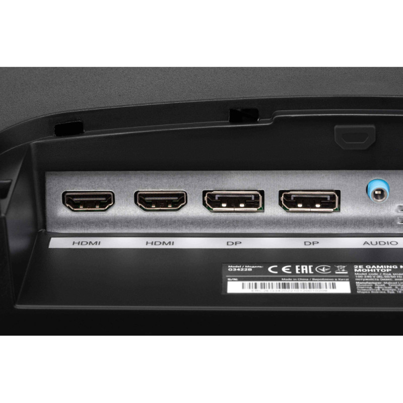 2E Gaming Monitor 34  G3422B 2xHDMI, DP, MM, VA, 3440x1440, 165Hz, 1ms, NTSC 85%, CURVED, FreeSync, HAS