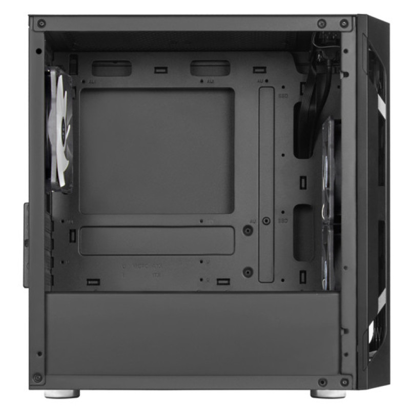 SilverStone Computer case FARA FAH1MB-PRO, without PSU, 1xUSB3.0, 2xUSB2.0, 3x120mm ARGB fan, TG Side Panel, mATX, Black (SST-FAH1MB-PRO)