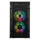 SilverStone Computer case FARA FAH1MB-PRO, without PSU, 1xUSB3.0, 2xUSB2.0, 3x120mm ARGB fan, TG Side Panel, mATX, Black (SST-FAH1MB-PRO)