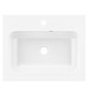 ARDESTO Раковина, умивальник ARDESTO Alba, штучний камінь, прямокут., з отвором для змішувача, з отвором для переливу, 550x450x125мм, накладний, білий (LB_001)