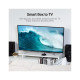 Кабель мультимедийный HDMI M to HDMI M 1.0m 4K60Hz flat black Vention (AAKBF)