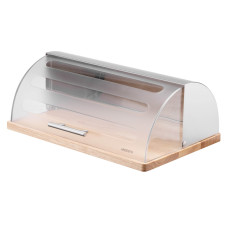 ARDESTO Bread bin Gemini 39х27х15cm, wood, plastic, stainless steel (AR0914GB)