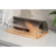 ARDESTO Bread bin Gemini 39х27х15cm, wood, plastic, stainless steel (AR0914GB)