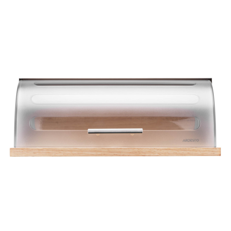 ARDESTO Bread bin Gemini 39х27х15cm, wood, plastic, stainless steel (AR0914GB)
