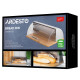 ARDESTO Bread bin Gemini 39х27х15cm, wood, plastic, stainless steel (AR0914GB)
