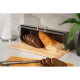 ARDESTO Bread bin Gemini 39х27х15cm, wood, plastic, stainless steel (AR0914GB)