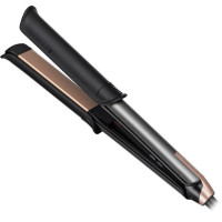 Remington Випрямляч 2в1 One Straight&Curl, 2в1 випрямляч та плойка, темп.режимов-5, 150-230С, кейс та рукавичка в комплекті, кераміка, чорний (S6077)
