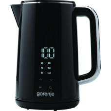 Gorenje Electric kettle, 1,7L, Strix, double-walled, black (K17DWD)