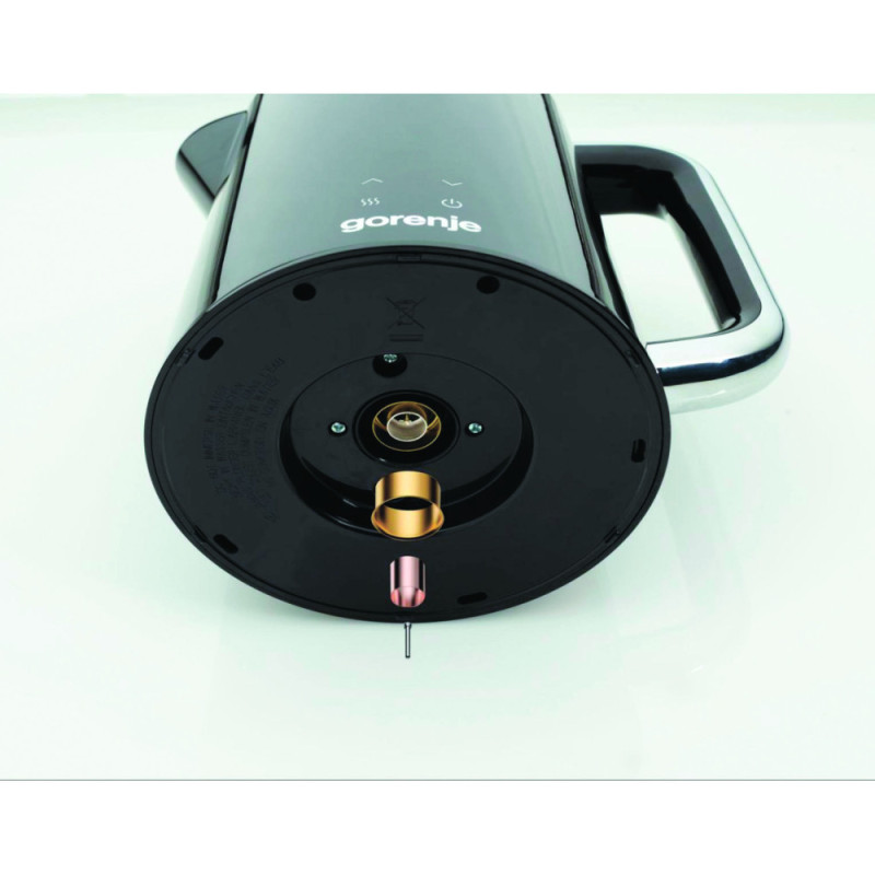 Gorenje Electric kettle, 1,7L, Strix, double-walled, black (K17DWD)