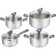 Tefal Cookware set Daily Cook, 8items, stainless steel, bakelite, glass (G712S855)