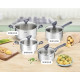 Tefal Cookware set Daily Cook, 8items, stainless steel, bakelite, glass (G712S855)