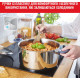 Tefal Cookware set Daily Cook, 8items, stainless steel, bakelite, glass (G712S855)