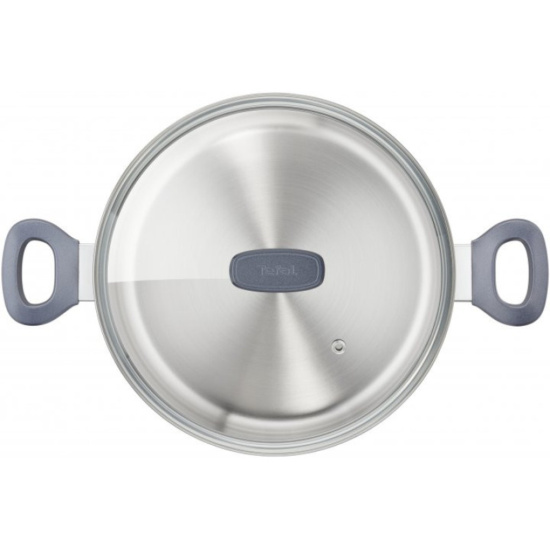 Tefal Cookware set Daily Cook, 8items, stainless steel, bakelite, glass (G712S855)