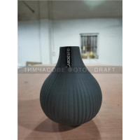 ARDESTO Vase Lucca, 11.5х13.5cm, porcelain, gray (AR38001B)
