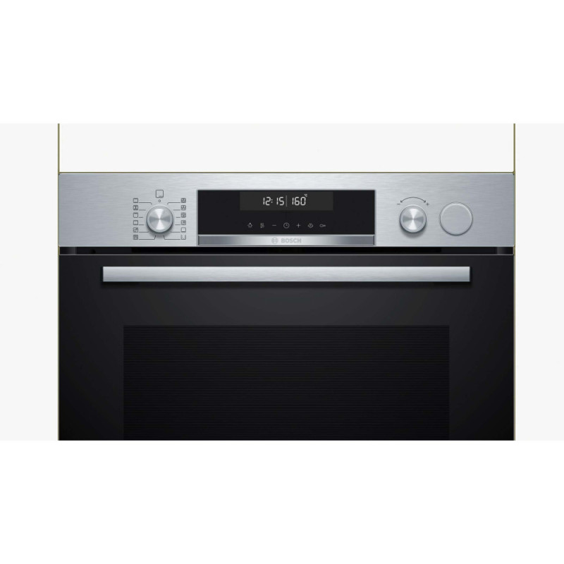 Bosch Oven electrical, 66L, A, display, convection, steam, inox (HRG5180S0)