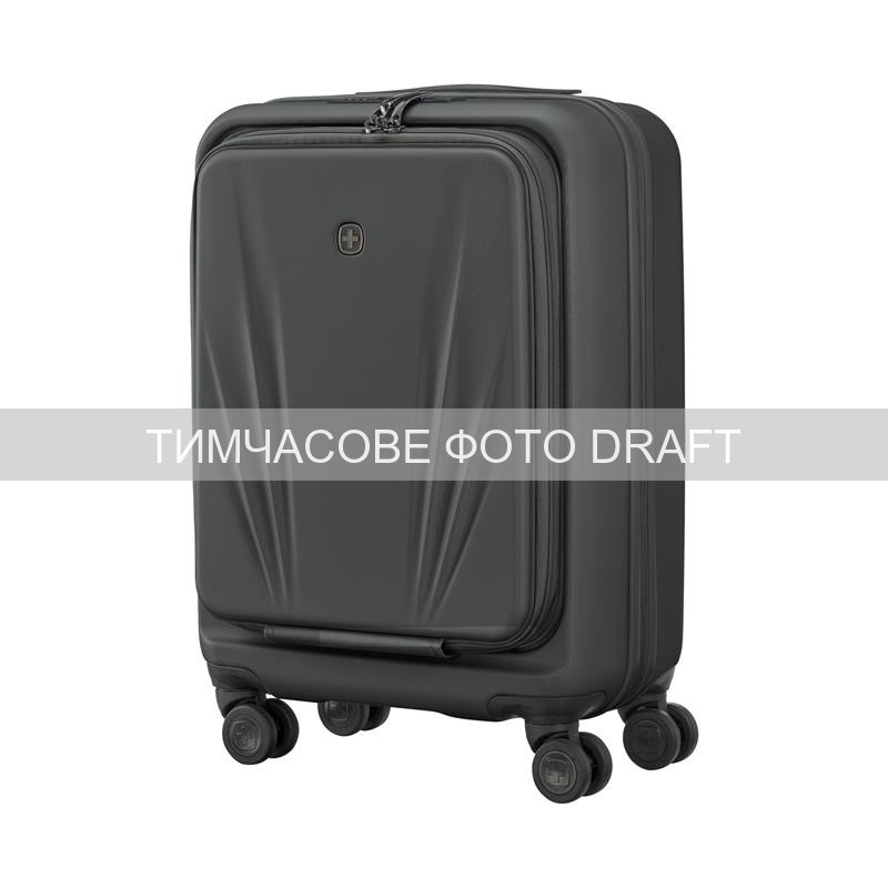 Wenger Валіза Wenger Skyon Hardside Carry-On, мала, з відсіком для н/б 16 , полікарбонат, TSA, 4 колеса, розширення, USB, сірий (653564)