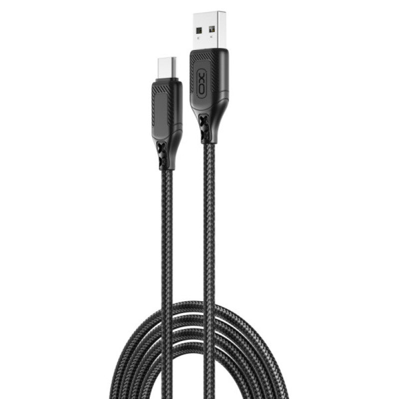 Дата кабель USB 2.0 AM to USB-C 1.0m braided black XO (NB235_C_Black)