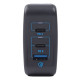 Зарядний пристрій Maxxter 1USB-A + 2USB-C (PD 65W+PD 18W + QC 3.0) (WC-PD65W-01)