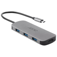 Acer 7in1 Type C dongle: 1 x typeC, 1 x HDMI 4K60, 3 x USB3.2, 1 x SD/TF, 1 x PD (HP.DSCAB.018)