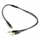 Кабель мультимедийный 3.5mm F to 2x3.5mm M 0.2m Cablexpert (CCA-418M)