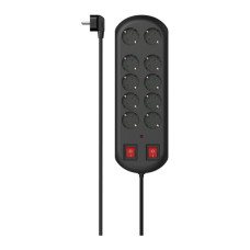 Сетевой фильтр питания Hama 10хТипF, 16А, 2м (00223164)