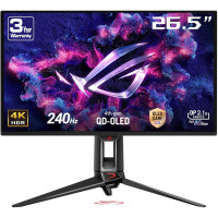 ASUS Монітор Asus 26.5  ROG Swift PG27UCDM 2xHDMI, DP, USB-C, 3xUSB, QD-OLED, 3840x2160, 240Hz, 0.03ms, DCI-P3 99%, FreeSync, Pivot, HDR400 (90LM0B30-B01971)