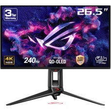 ASUS Монітор Asus 26.5" ROG Swift PG27UCDM 2xHDMI, DP, USB-C, 3xUSB, QD-OLED, 3840x2160, 240Hz, 0.03ms, DCI-P3 99%, FreeSync, Pivot, HDR400 (90LM0B30-B01971)