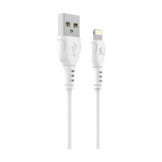 Дата кабель USB 2.0 AM to Lightning 1.0m PVC white Wibrand (WI.DC/BO1W-UL)