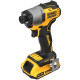 DeWALT Шурупокрут ударний акумуляторний DeWalt XR Li-Ion PowerStack 18В 1х1.7А·год 192Нм 3200об/хв 4200уд/хв кейс 0.88кг без ЗП (DCF840E1T)