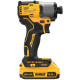DeWALT Шурупокрут ударний акумуляторний DeWalt XR Li-Ion PowerStack 18В 1х1.7А·год 192Нм 3200об/хв 4200уд/хв кейс 0.88кг без ЗП (DCF840E1T)