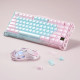 GravaStar Mechanical keyboard GravaStar Mercury K1 Lite 80keys, GravaStar x BSUN Grey, BT/WL/USB, Aurora Mist (GSK1LITE_PM_MINT)