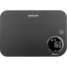 Sencor Scales for kitchen, 5кг, подкл. к смарфтону, 2хААА , plastic, black (SKS7078BK)