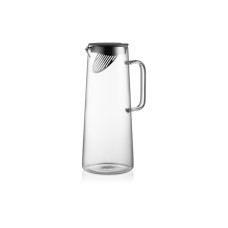ARDESTO Pitcher Graphite with lid, 1350 ml, borosilicate glass (AR2613GR)