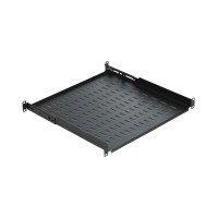 MIRSAN Полка выдвижная 19", 1U, для монитора, глубина 600мм, 4-х точечные соединенные боковые кронштейны, черная (MR.HRK60.01_YK)