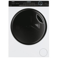 Haier Стиральная машина фронтальная, 8кг, 1400, A+++, 44см, дисплей, пар, инвертор, люк черный, прямой привод, белый (HW80-B14959TU1)
