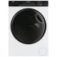 Haier Стиральная машина фронтальная, 8кг, 1400, A+++, 44см, дисплей, пар, инвертор, люк черный, прямой привод, белый (HW80-B14959TU1)