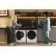 Haier Стиральная машина фронтальная, 8кг, 1400, A+++, 44см, дисплей, пар, инвертор, люк черный, прямой привод, белый (HW80-B14959TU1)