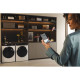 Haier Стиральная машина фронтальная, 8кг, 1400, A+++, 44см, дисплей, пар, инвертор, люк черный, прямой привод, белый (HW80-B14959TU1)