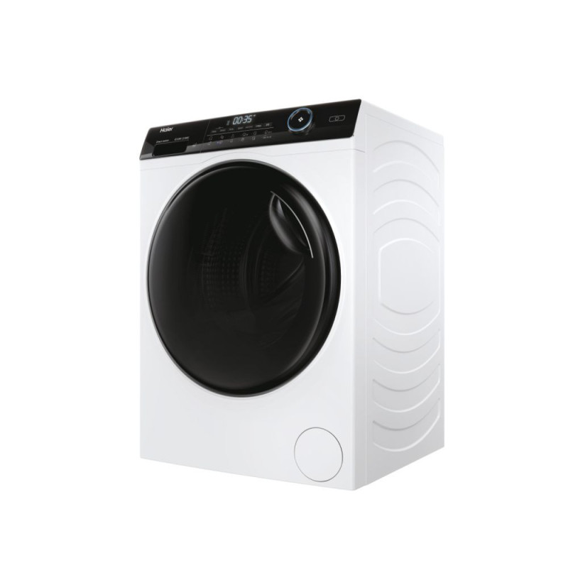 Haier Стиральная машина фронтальная, 8кг, 1400, A+++, 44см, дисплей, пар, инвертор, люк черный, прямой привод, белый (HW80-B14959TU1)
