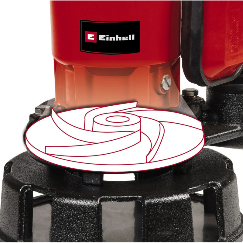 Einhell Pump for dirty water with knives GE-DP 900 Cut, 900W, 16000 l·h, height. under 11.5m, immersion 7m, 12.8kg (4181550)