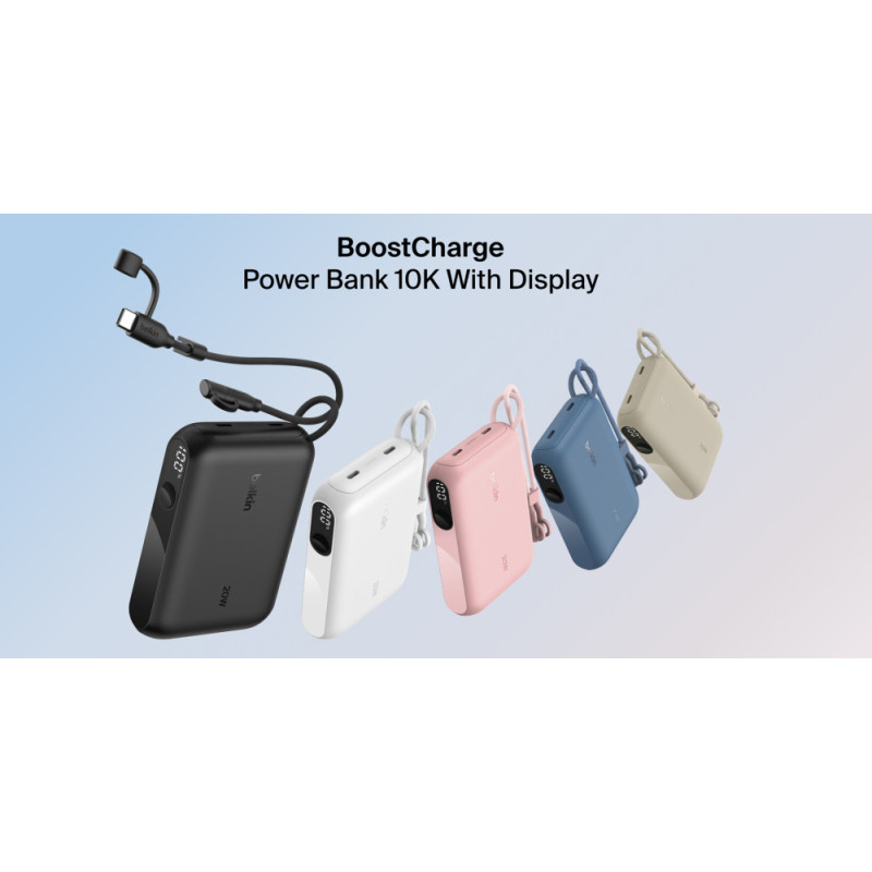 Belkin Power Bank 10K W/ DISPLAY, BLK (BPB027HQBK)