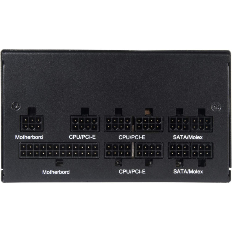 SilverStone PSU Decathlon (750W), >90%, 80+ Gold, 120мм, 1xMB, 24pin(20+4), 2xCPU 8pin(4+4), 6xMolex, 8xSATA, 4xPCIe 8pin(6+2), Fully modular (SST-DA750-G)