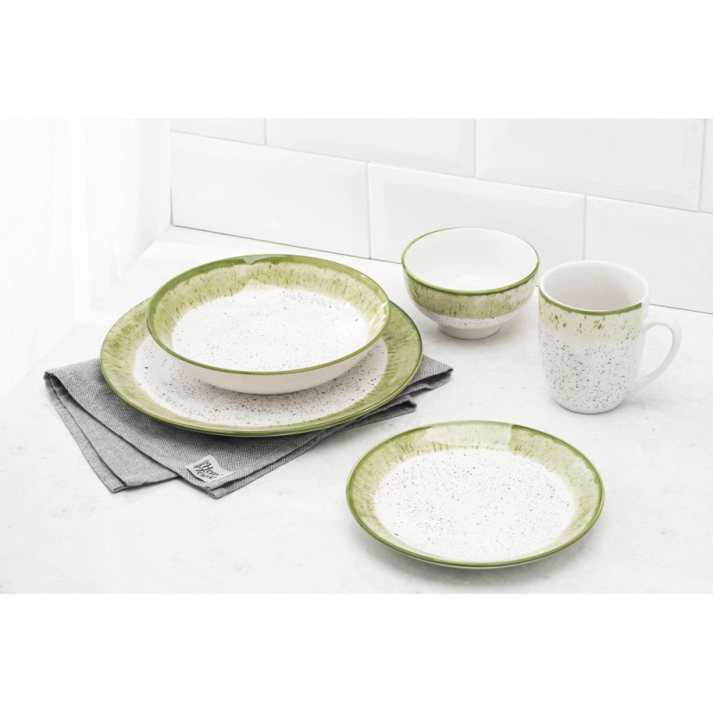 ARDESTO Bowl Siena, 11.5cm, porcelain, white-green (AR2914SWG)