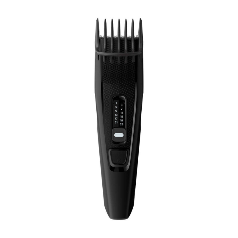 Philips Hair clipper Series 3000, network, rotary  motor, nozzles-2, steel, black (HC3510/15)
