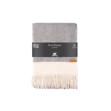 ARDESTO Blanket Leonardo Bianco, 140x200cm, 100% wool, grey (ART0502LB)